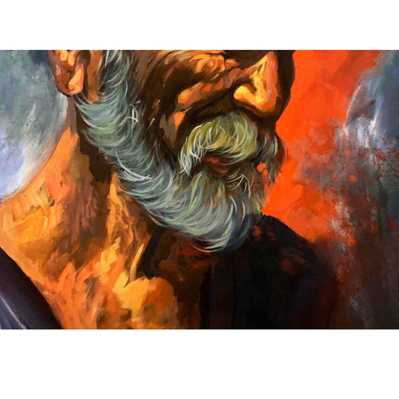Forgeron | Peinture par Mk Goyal | Acrylique sur toile