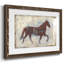 Iron Equine II - reproduction encadrée rustique avec tableau mat-300513713-300513712