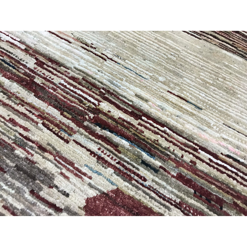 Hand-Knotted High-Quality Red Area Rug
