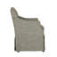 Modern Upholstered Skirted Arm Chair with Hidden Casters-118700269