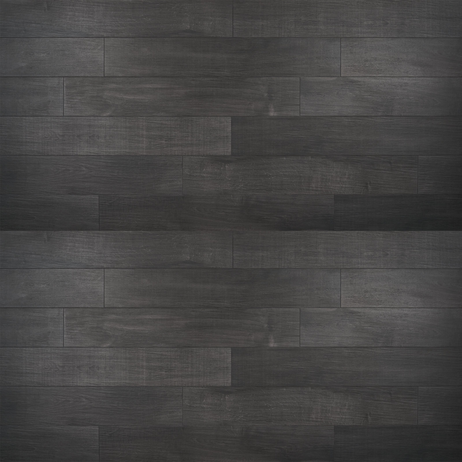 Auburn 8" x 48" Porcelain Wood Look Tile, Black
