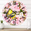 Horloge murale traditionnelle cerisier sakura et pomme avec oiseaux I-60398614-60279920