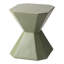 Table de bout moderne en forme de sablier géométrique 17 po Chlora-511598086
