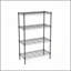 Étagère de rangement polyvalente en métal, étagères grillagées robustes réglables à 4 niveaux - Étagères de rangement en métal résistantes à la rouille pour la cuisine, le support de garage, l'étagère de salle de bain et le garde-manger-129038103