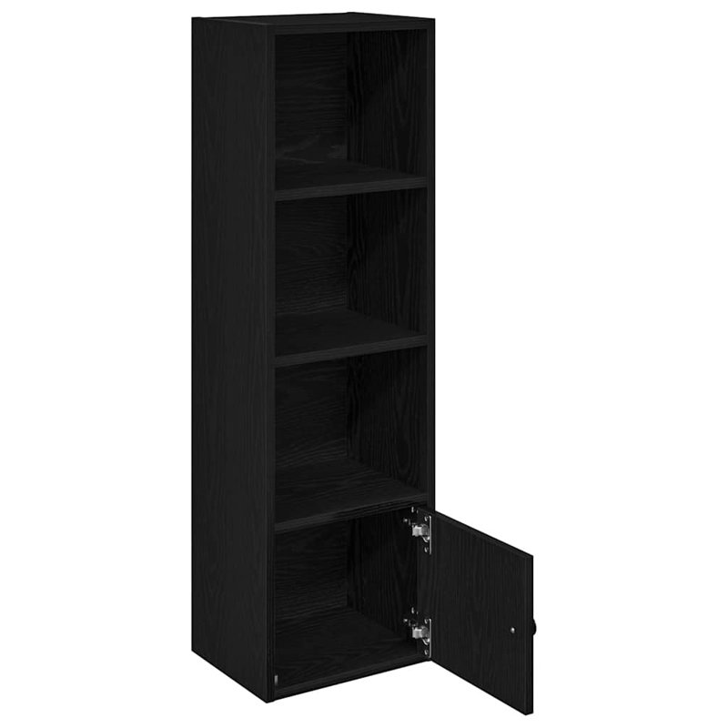 Conary 31cm W Bookcase, Black Oak, (4 Shelves) 102cmH x 31cmW x 24cmD