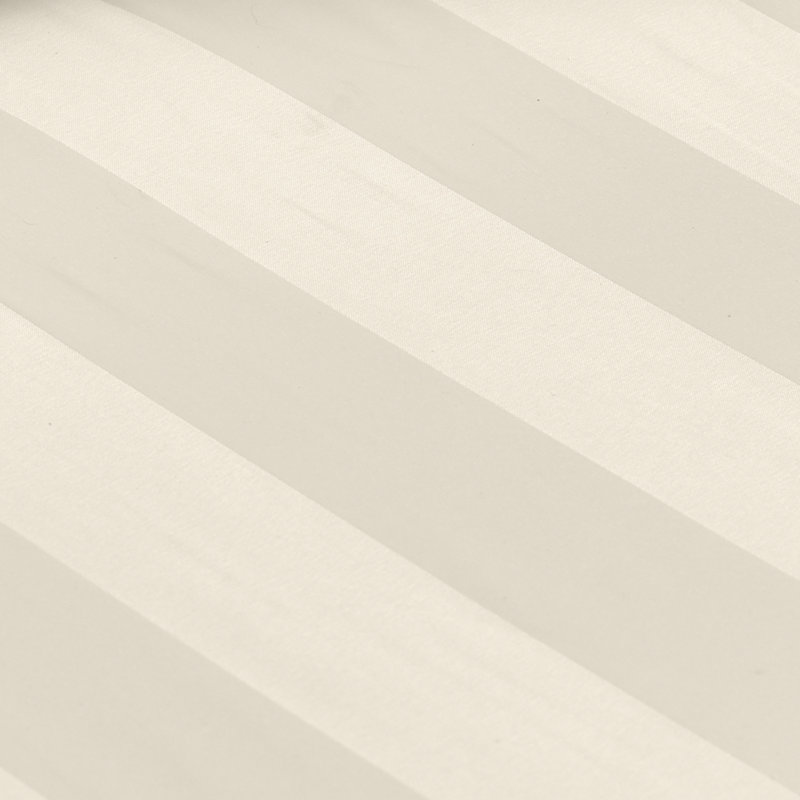 So Soft Satin Stripe Fitted Sheet, Single, Cream