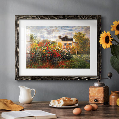 Argenteuil par Monet - reproduction encadrée rustique avec tableau mat
