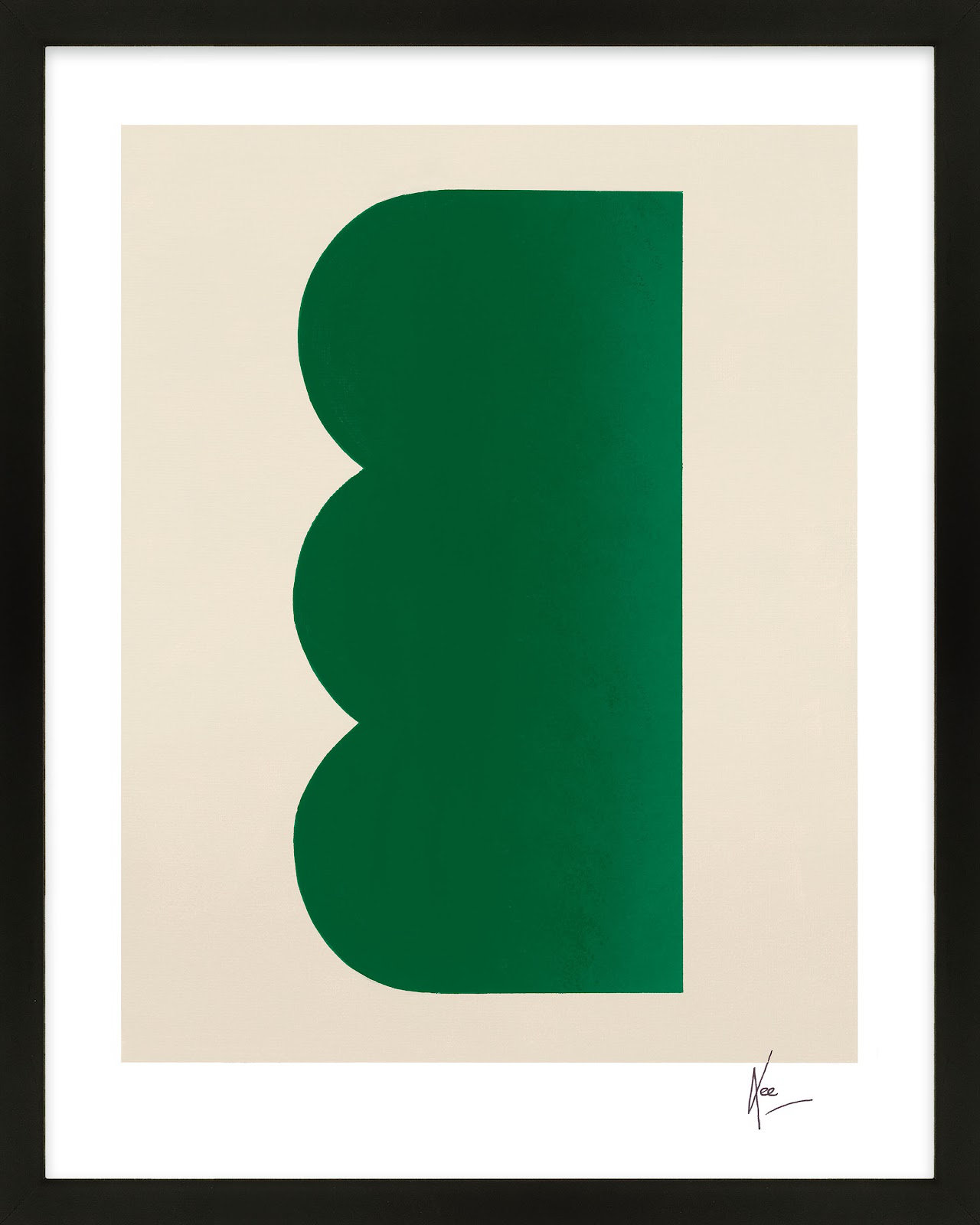 Keyhole 3 by Lee Lessem, Black Framed, 50" H x 40" W x 1.25" D