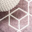 Tapis rose / blanc Mashawna Blocks-1295359599
