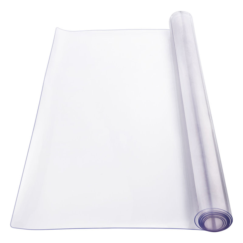 PVC Table Protector Clear Plastic Desk Protector, 42" W x 72" L