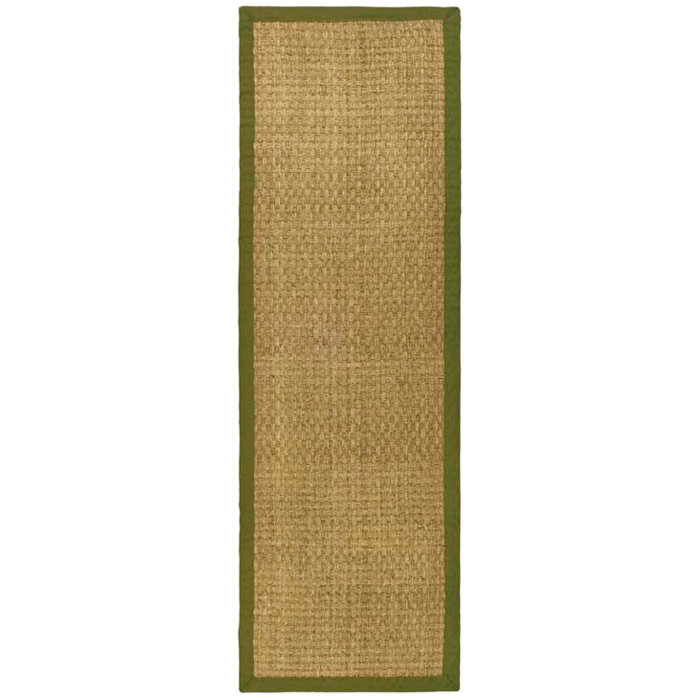 Auckland Bamboo Slat/Seagrass Natural/Olive Area Rug