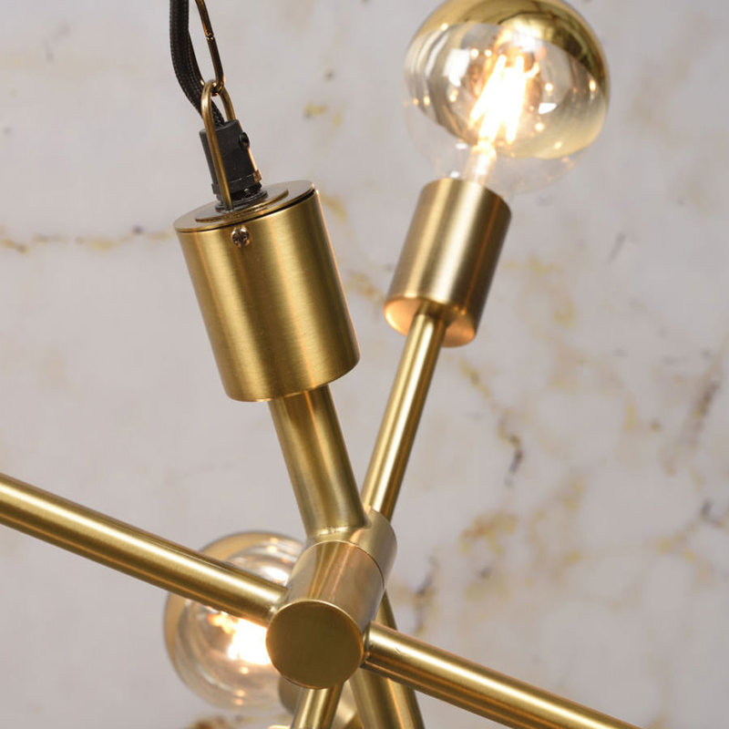 Junius 6 - Light Unique/Statement Pendant, Gold