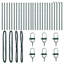 120cm H x 3.2cm W Steel Fencing Kits