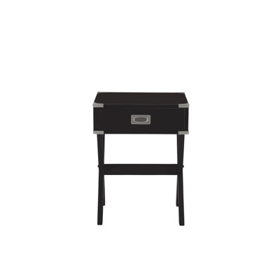 Babs Black Finish Accent Table