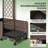Outdoor Stylish Planter Box,Mobile Raised Garden Bed-1842866402