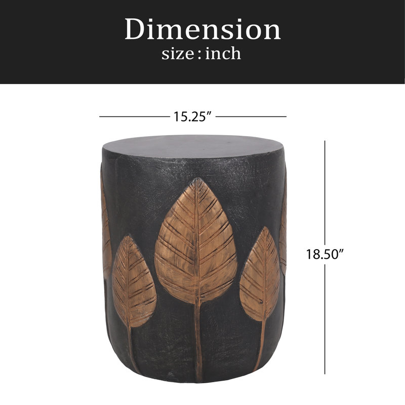 Table d'appoint d'extérieur en béton léger