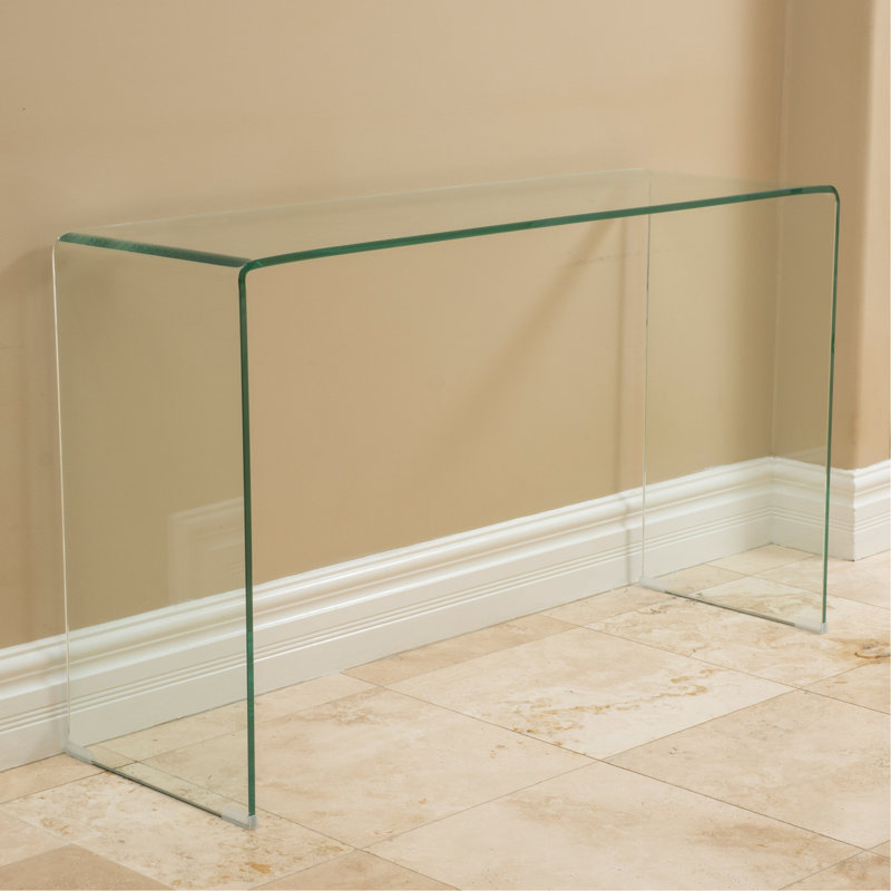 Table console en verre trempé trempé 12 mm