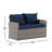 Accomac 4 Piece Patio Set with Back Pillows and Seat Cushions-1464089888-1464089895