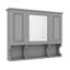Modern Design With Mirror And Open Shelves-9611298