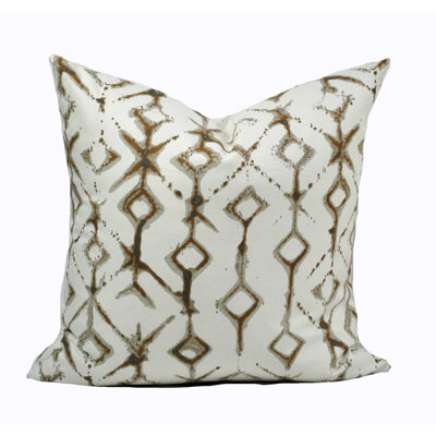 Housse de coussin carré 100% coton Caramel