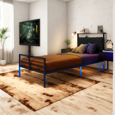 Gaming Beds With Storage, Metal Frame, Modern Adjustable Tv Mount For Home