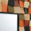 Wood Square Wall Mirror