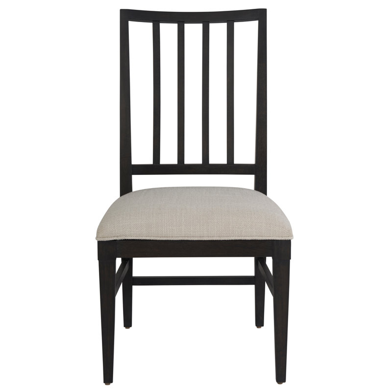 Coalesce Solid Wood Slat Back Side Chair, Black
