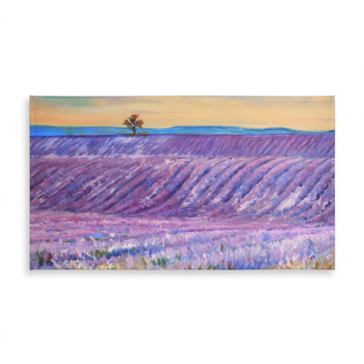 Botanical Lavender Field Tablecloth | Indoor/Outdoor Decor