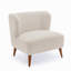 Fauteuil d'appoint Veda Boucle - blanc laiteux