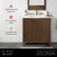 Meuble-lavabo simple de 36 po traversant Lines-972904216