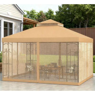 Abri de jardin à double toit avec abri et abri de jardin