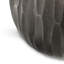 Table de bout en aluminium coulé graphite l 19 po avec plateau rond et finition martelée Nellie