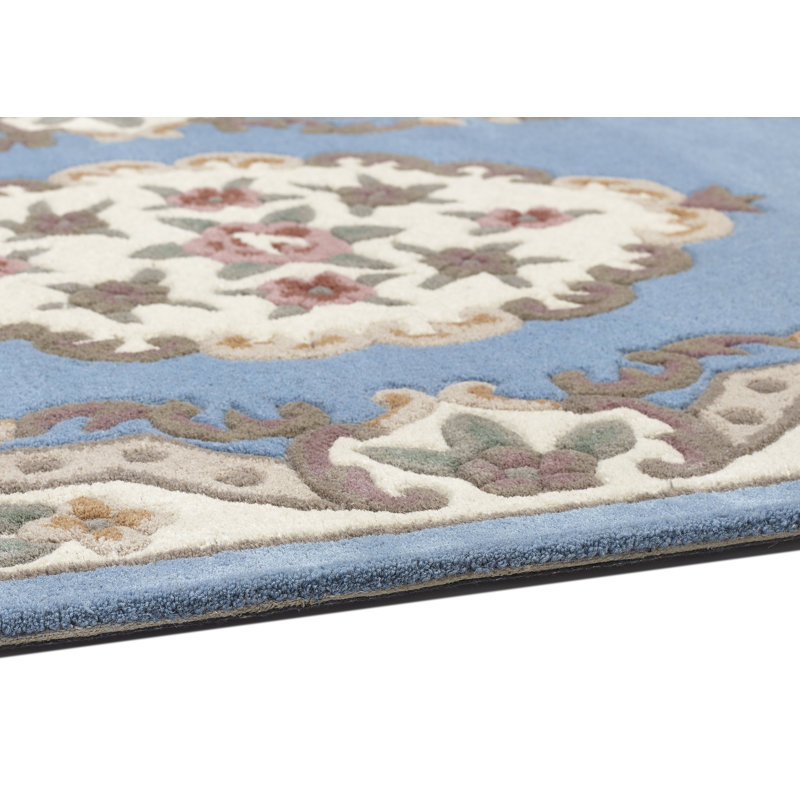 Comfort Oriental Wool Hand Woven Blue, Rectangle 150 x 240cm