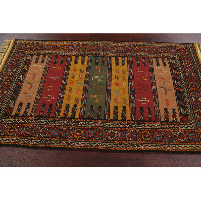 One-of-a-Kind 3'5'' X 5'9'' New Age Wool Area Rug in