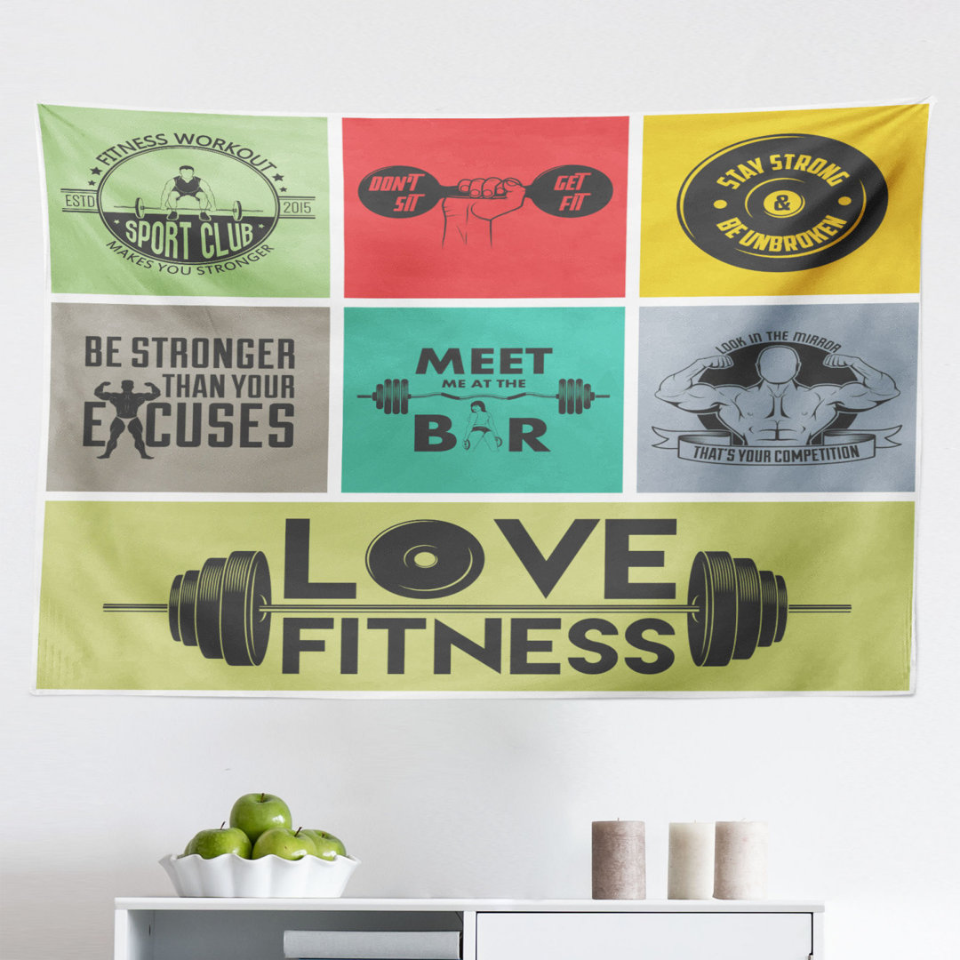 Tapisserie Get Fit Aktiv Gesund