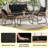 4-Piece Outdoor Patio Conversation Set with Cushions, for Garden, Backyard, Poolside-582702278