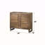 Table de chevet 3 tiroirs Rustic Aesthetic