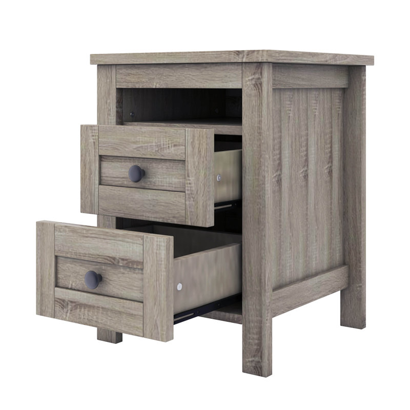 Avae Panel Storage Bed, Full, Antique Gray