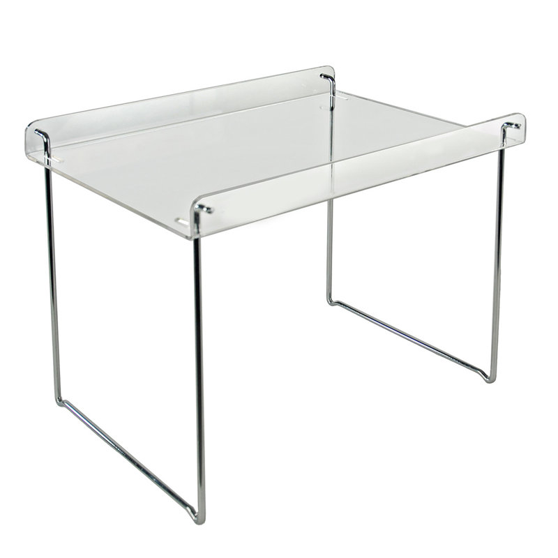 Clear Acrylic and Metal Hanging File Desk Organizer