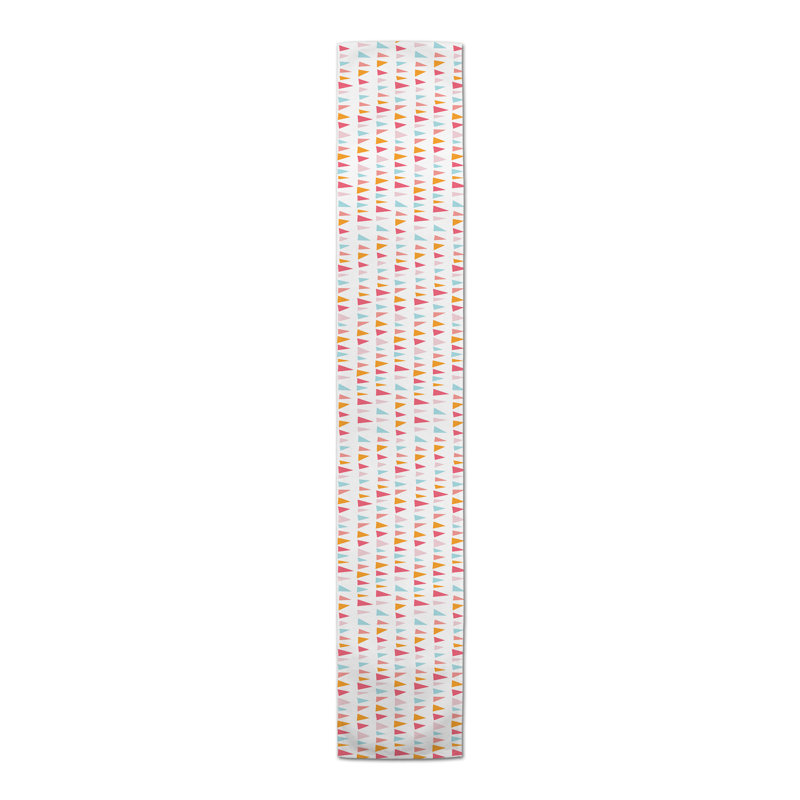 Colourful Summer Triangles Table Runner, 72" L x 16" W
