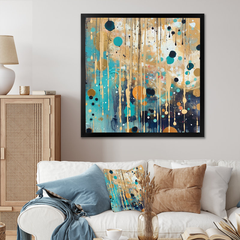 «I'm Take It Under considérer III», reproduction sur toile encadrée, Cadre simple noir, H 36 po x l 36 po x P 1,5 po