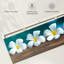 Fleur de frangipanier blanc sur toile-218130547