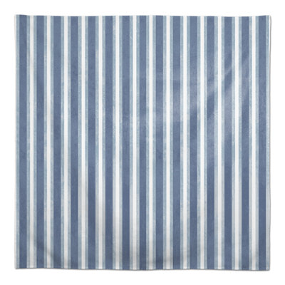Calin Striped Cotton Blend Square Tablecloth