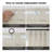 Clem Heavy Faux Linen Light Filtering Curtains For Bedroom & Living Room Curtains - Single Panel Drapes-58694737-54831924