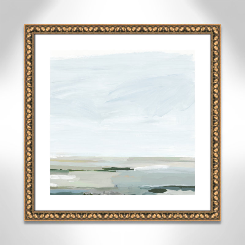 Pure Stillness - Impression de cadre photo sur papier, Papier perlé avec cadre doré, H 24,5 po x l 24,5 po x P 1,13 po