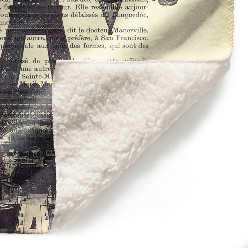  Couverture Eifel Tower, 51 po x 60 po