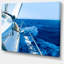 «Heritage Yacht Sailing in Blue Sea», reproduction de photo sur toile tendue-19241825