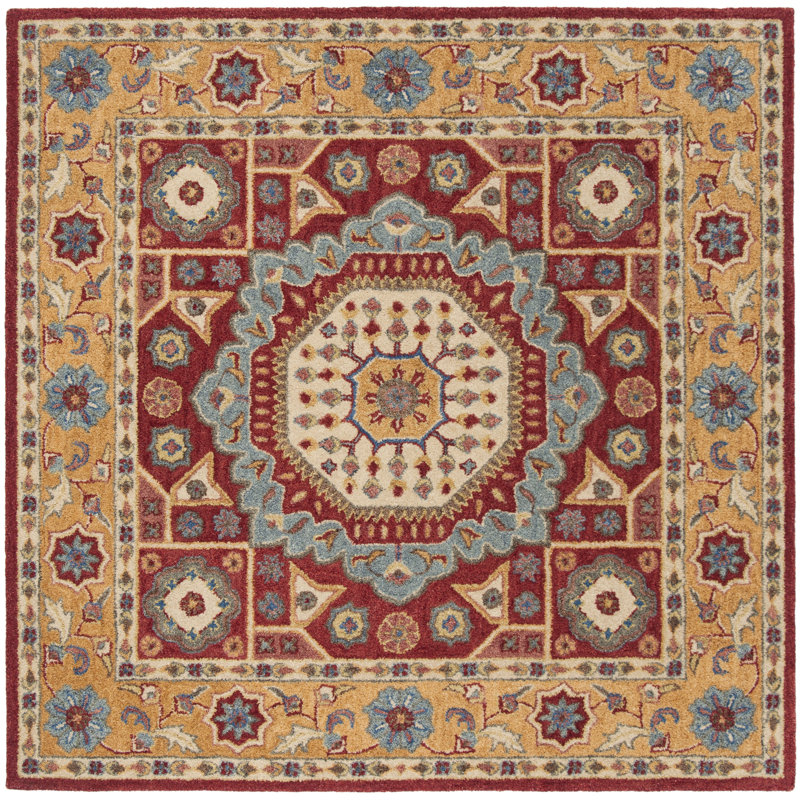 Antiquity Hand Tufted Wool Oriental Rug, Square 6'