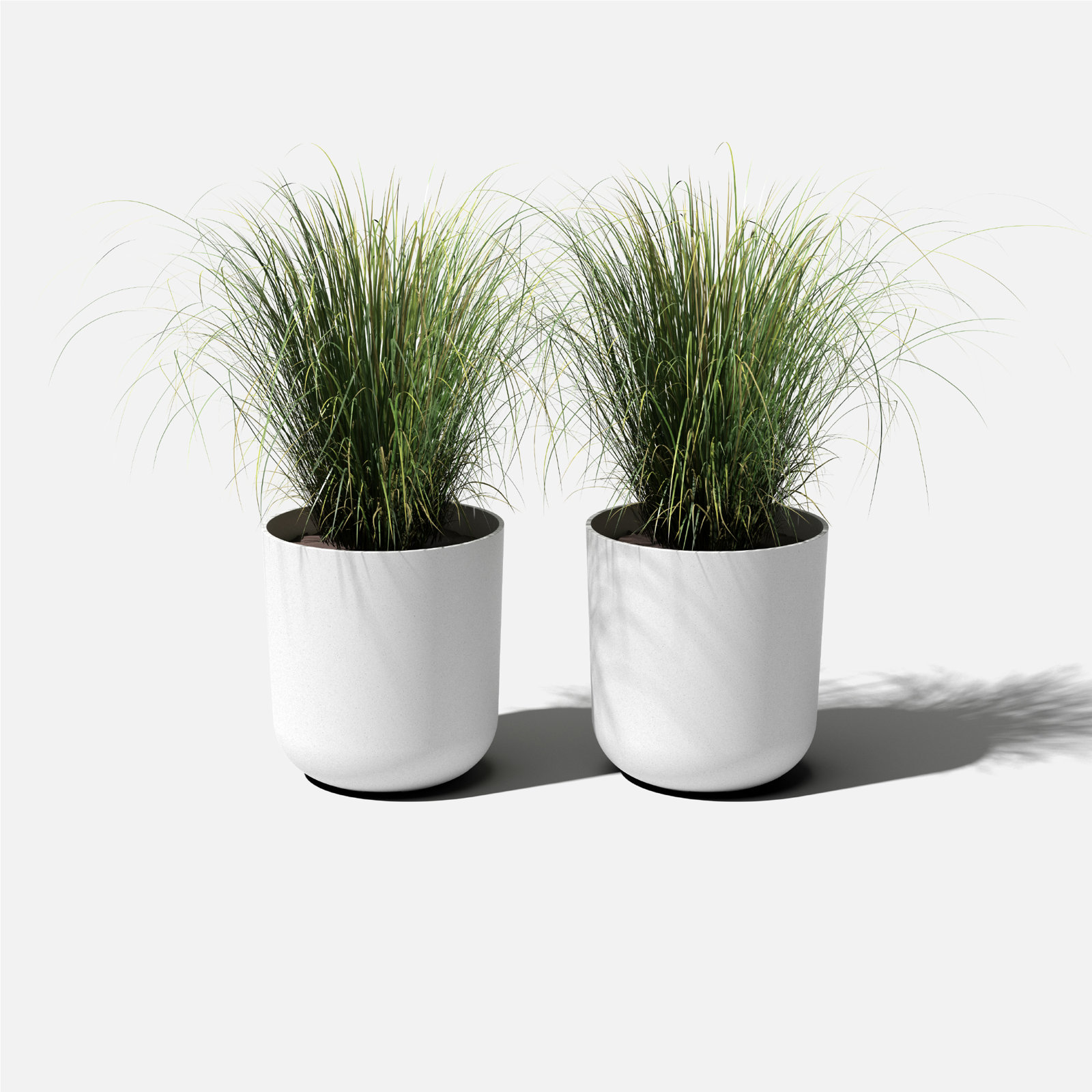 Mason Series Kona Planter, 2, 19.75" H x 18.5" W x 18.5" D, White