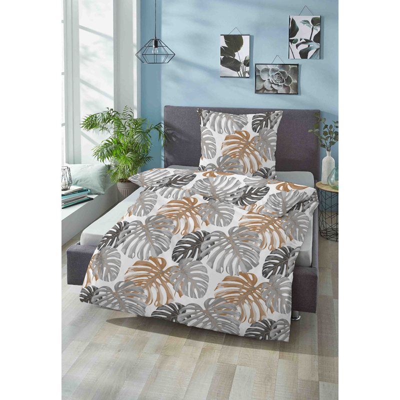 Sateen 80 TC 2 Piece Duvet Cover Set, 155 x 220 cm - 1 Pillowcase (80 x 80 cm)